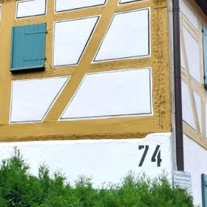 Fachwerk Maisonette In เนือร์ทิงเงิน ภายนอก รูปภาพ
